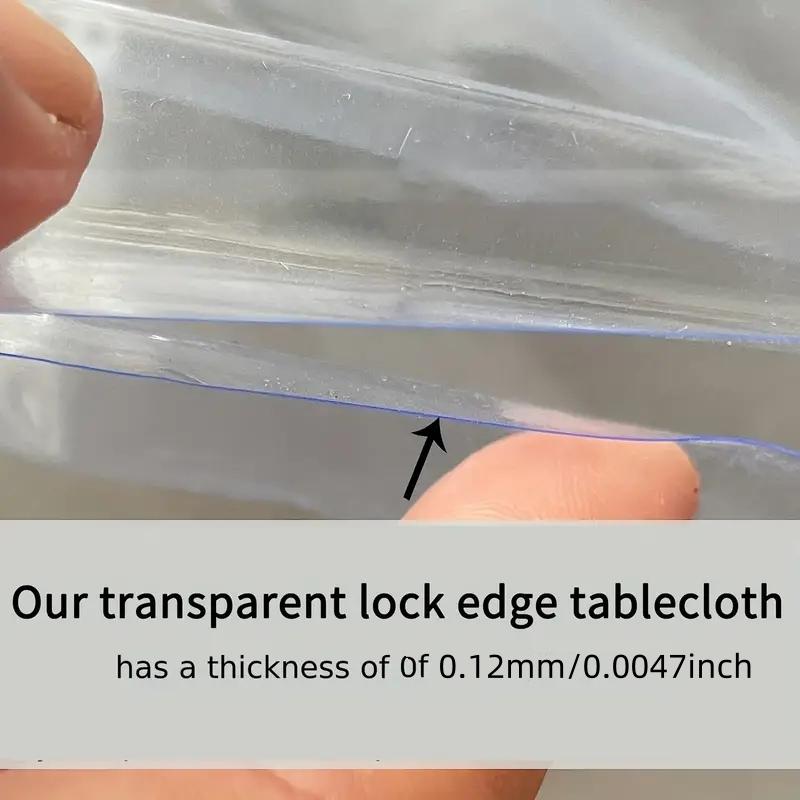 Transparent Round Plastic Tablecloth Protective Sleeve Waterproof and Oil Proof PVC Tablecloth