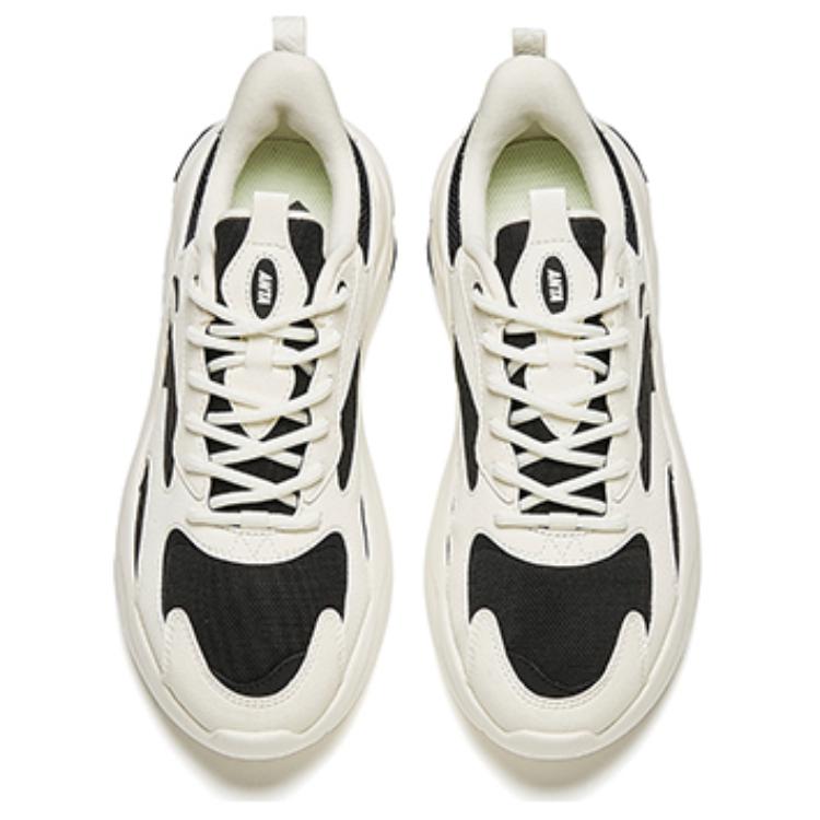 New Anta Anti Slip Wear Resistant Low Top Casual Shoes Women's Black White 122418813-5