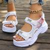 Women Platform Wedge Sandals Summer Fashion New Comfortable Shoes for Women Light Casual Velcro Beach Sandals Zapatos De Mujer