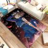 Tappeto Area Cartoon Anime Jujutsu Kaisen Grande, Tappeto per Soggiorno Camera da Letto Divano Zerbino Decorazione, Tappetino Antiscivolo per Bambini