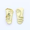 Retro Minimalist Portrait Half-Face Alloy Jewelry Headband & Shoe Buckle