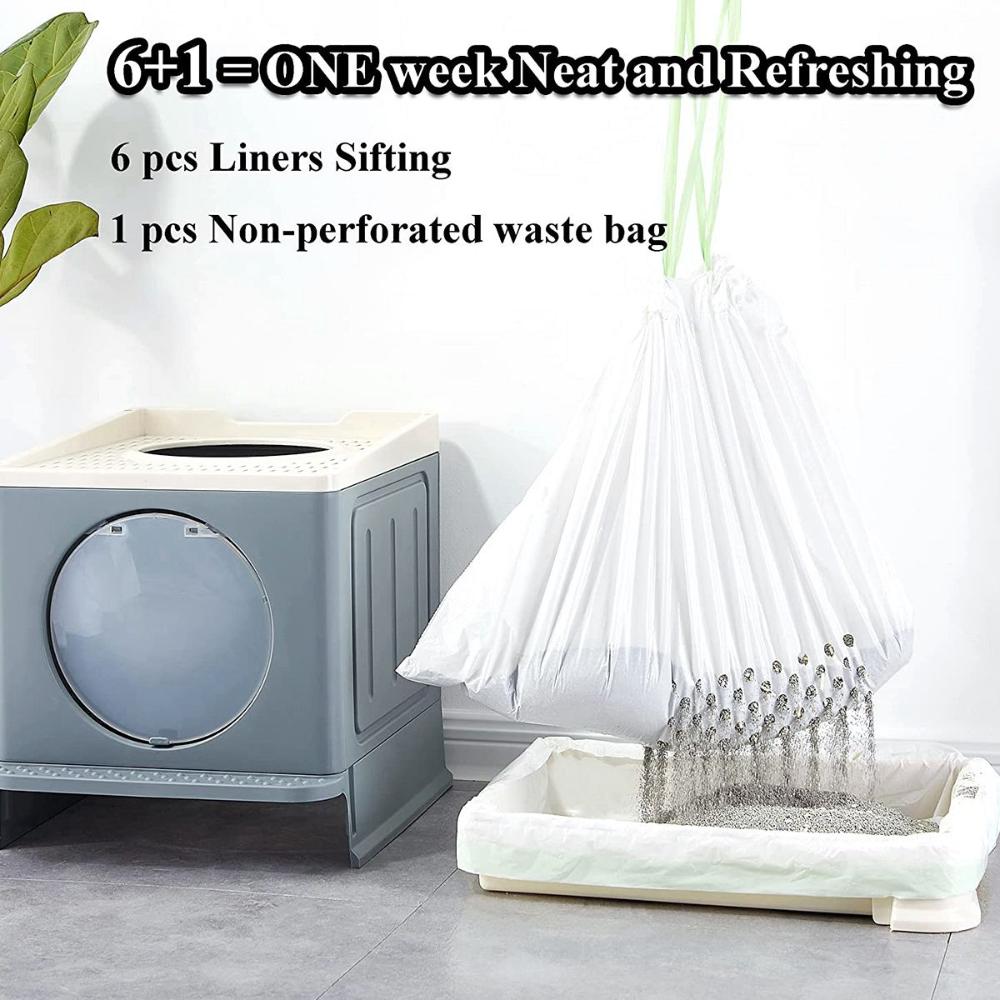 Replacement Leak-Proof Disposable Easy To Clean Sifting Liners Cat Litter Box Trash Bag Waste Bag