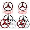 1Pcs 210mm 188mm Car Front Grill Badges Lid Covers Logo Cover For Mercedes Benz AMG class GLK W206 W220 A180 W211 W205 W203 GLC