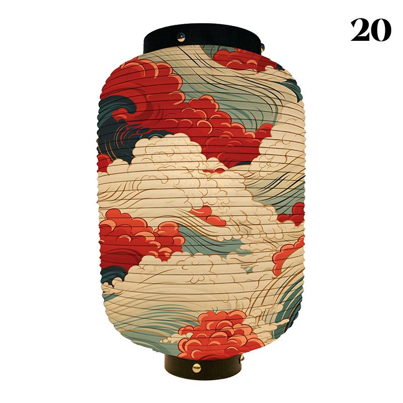 Luxury New Japanese Lanterns Classic Japan Wave Printed Pub Restaurant Hotel Decoration Festival New Year Party Hangings Lantern