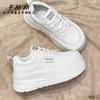 PLOVER Thick-soled Mesh Breathable Little White Shoes 2025 New Versatile Niche Sports Shoes Heightening Casual Board Shoes