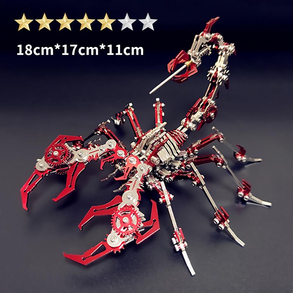 Detachable Scorpions Model Steampunk Mechanical Insect Fashion Assemble Toy