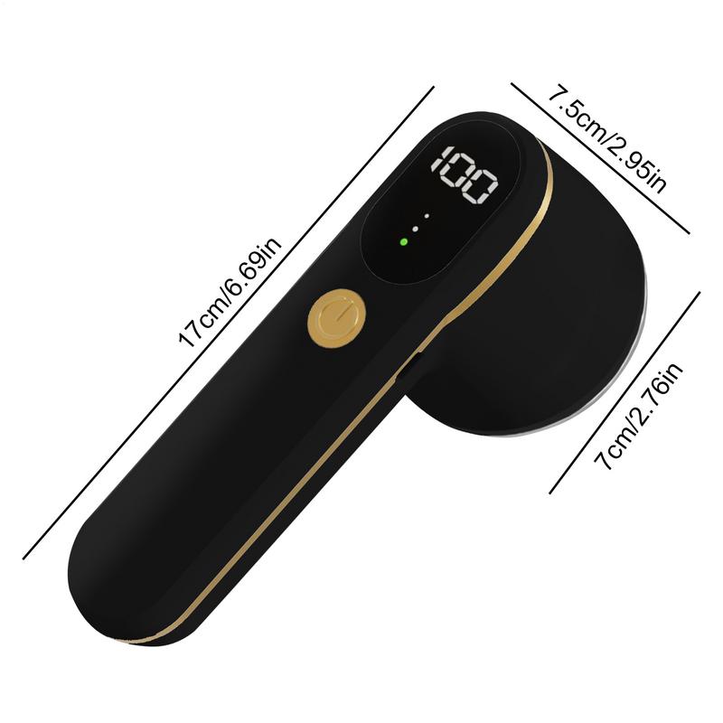 Rechargeable Lint Remover Type-C Charging Rechargeable Hair Ball Trimmer For Clothes Portable 3 Speed Intelligent Digital Displa