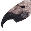 Comfortable Breathable Face Masque Long Nose Raven Masquerade Masque, Steampunk Bird Beak Cosplay Costume, Retro Wood Grain Cushion Latex Scary Creepy