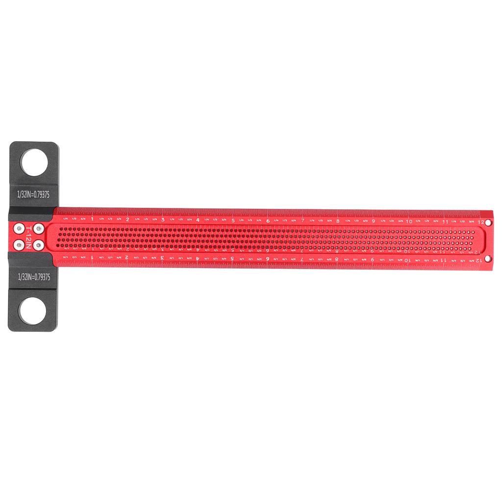 Riglă T pentru marcarea găurilor, aliaj de aluminiu, rezistentă la uzură, ecartament precis pentru marcarea găurilor, tip T, pentru marcarea găurilor