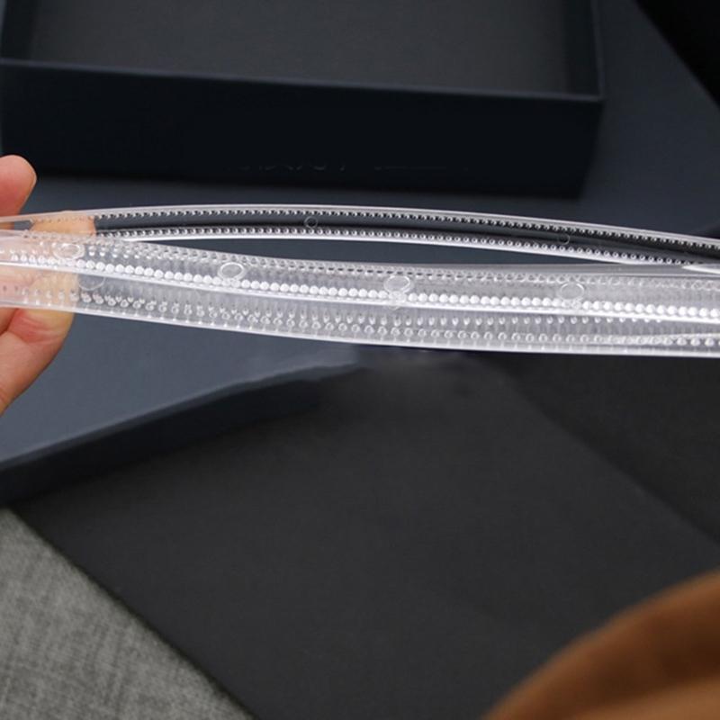 Plain Headbands Toothed Hair Hoop Headbands Clear Plastic Hair Hoop 8mm/12mm/20mm/25mm Plain Headbands Toothed Comb