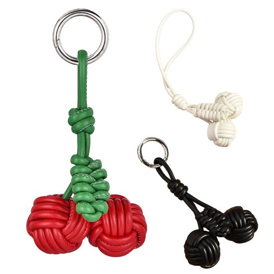 Keychain Pendant Imitation Leather Smooth Surface Neat Stitching Key Chain Versatile Wallet Car Keys Backpack Decoration