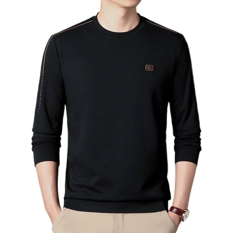 Woodpecker Men's Autumn Long Sleeve Round Neck Casual Base Shirt