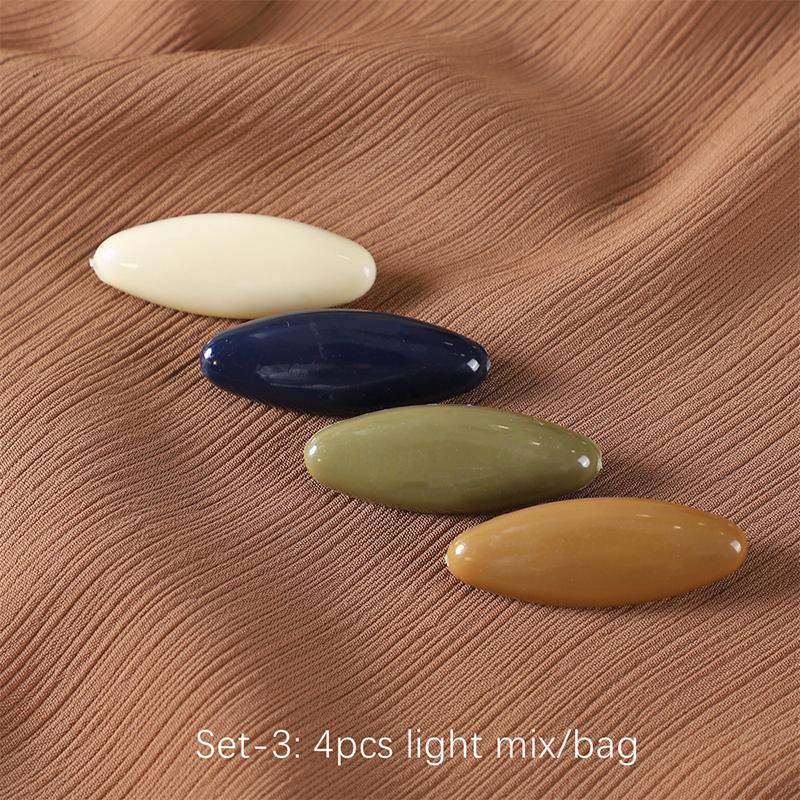 8Pcs/set High Quality Solid Color Plastic Brooch Needle Muslim Scarf Accessory Islamic Turban Safety Pins Elegantly Hijab Brooch
