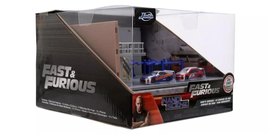 Kyosho Jada Toys Fast Furious Diorama Series TOKYO DRIFT Han Garage Diorama Set JADA36403 & F&F