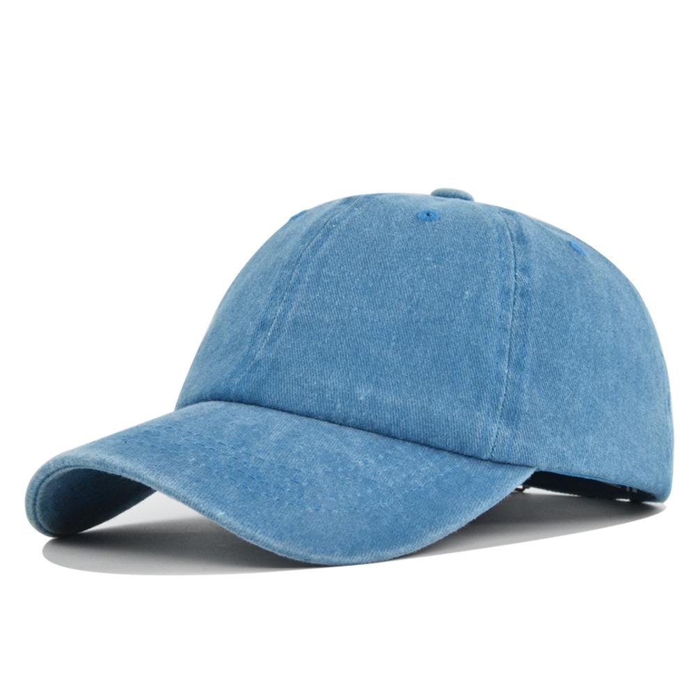 Baseball Cap Kid Baseball Cap Solid Cap Spring Autumn Cap Summer Hat Pure baseball cap cowboy Water washing Hats Hat