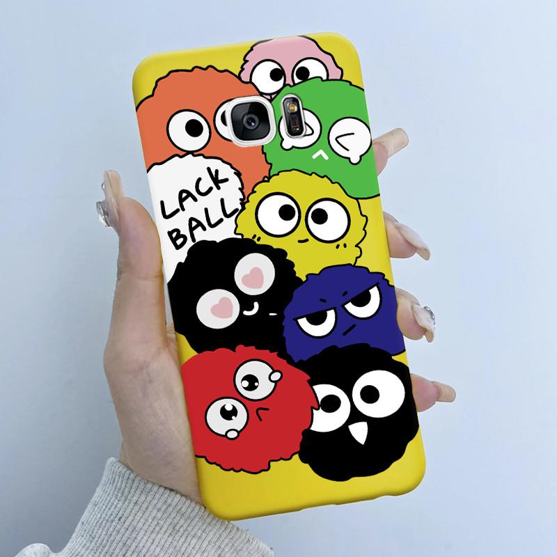 For Samsung Galaxy S7 S7Edge Case Soft TPU Silicone Cover Cute Astronaut Panda Phone Case For Samsung S7 S 7 Edge Coque Funda