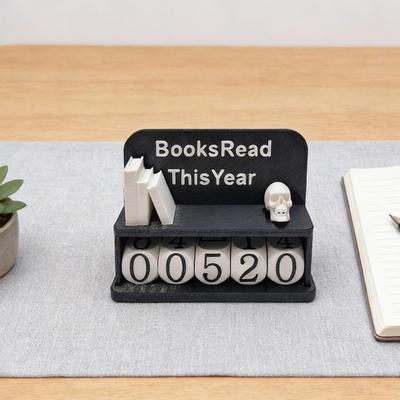 Placa Contador de Livros Decoração de Estante Impressa em 3D Balcão de Estante Decoração Livresca para Biblioteca Mulheres Homens Leitores Professores Escritores