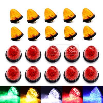 8/10x Waterproof 24V LED Side Marker Lights Indicator Turn Signal Clearance Rear Tail Parking Lamps Truck Trailer Lorry Caravan