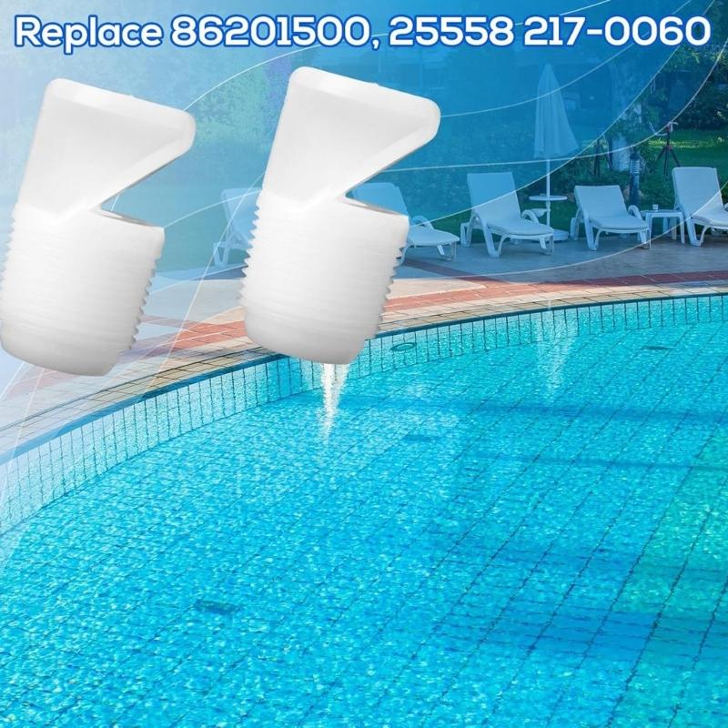 2PCS Professional Aerator Sprayer Nozzles Plastic Texture Suitable for Swimming Pool Systems Plastic Construction