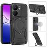 For Oppo A5x 5G Magnetic Case Shockproof TPU + PC Phone Back Cover with Kickstand