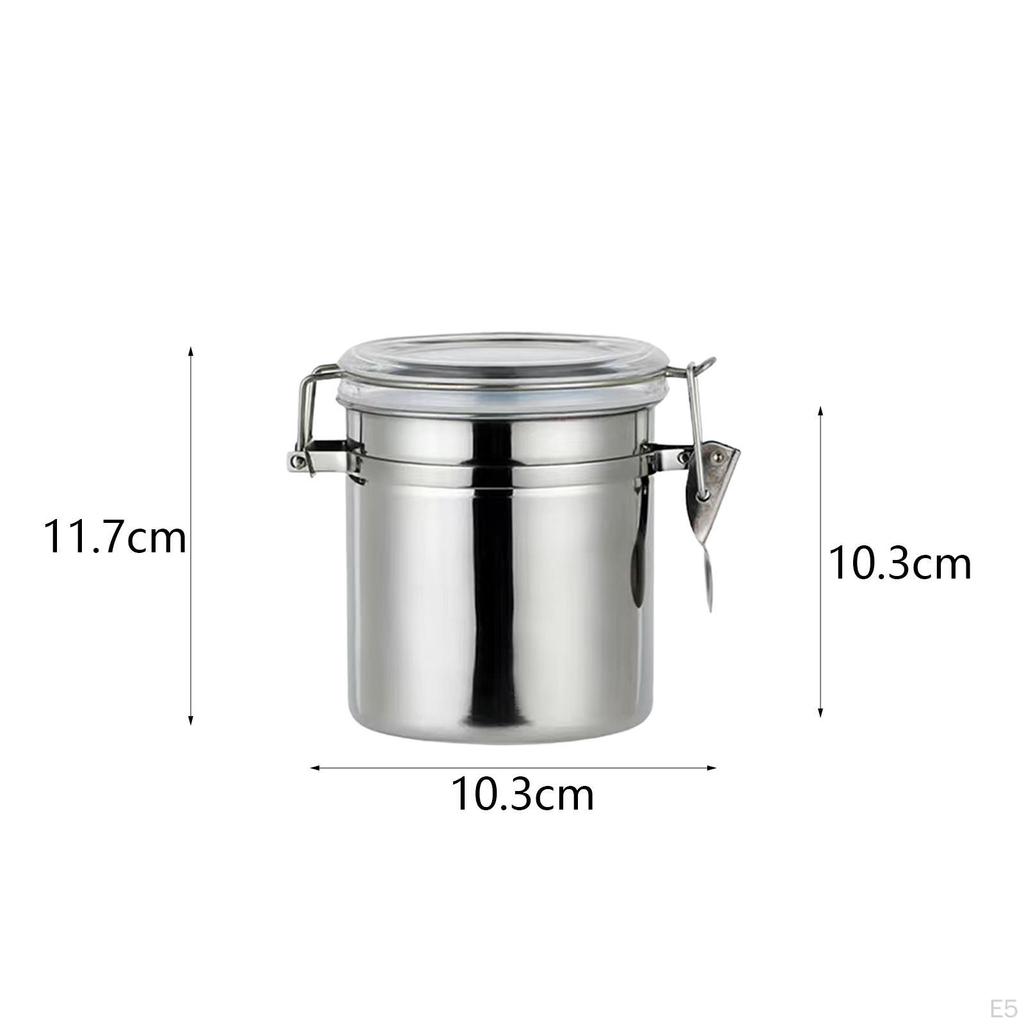 Coffee Bean Container Kitchen Cereal Storage Jar Multipurpose Utensils Airtight Tank for