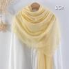 Sciarpa da donna in cotone lino seta - Per tutte le stagioni, colore unito, versatile foulard per testa e parasole