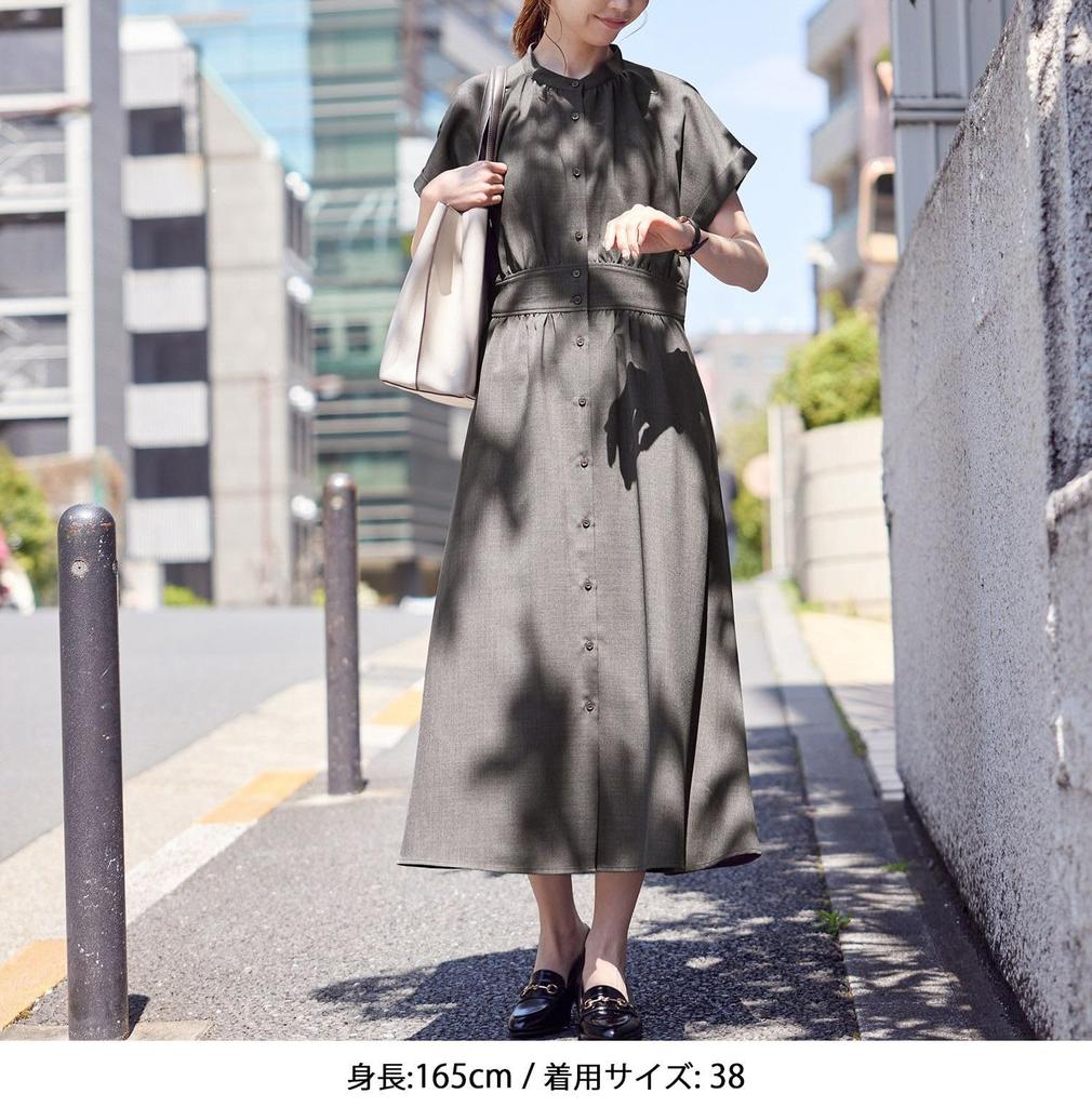 ROPE PICNIC French Dolman Charcoal Women's Dress, GDE15110, (06)