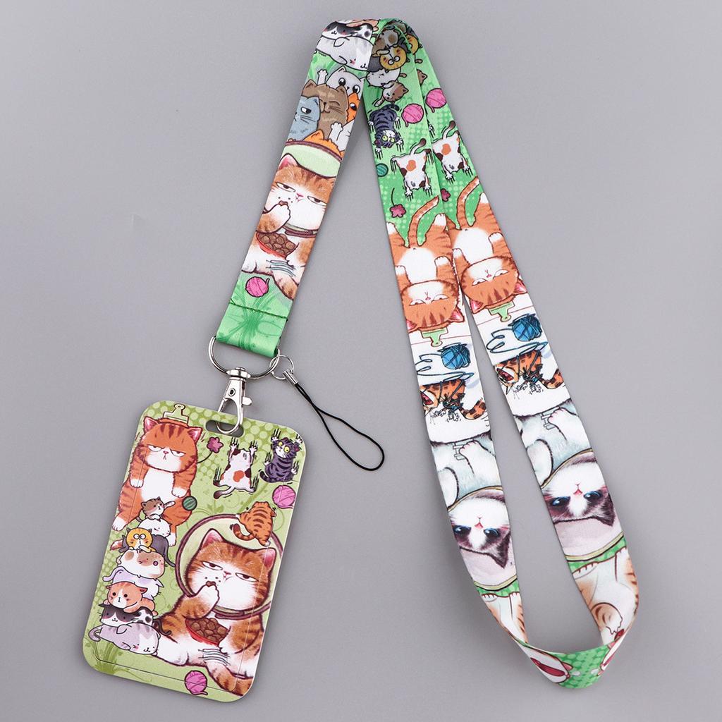 New Model Animal Hanging Loop Strap Webbing Student Cartoon Pet Leash Set Work Card Mobile Phone Rope Identification Card