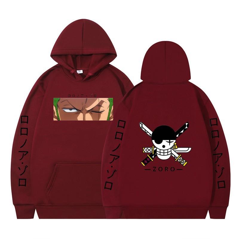 2026 Animation ONE PIECE Sauron Printed Loose Hoodie Autumn Men's and Women's Fleece Hooded Sweater New