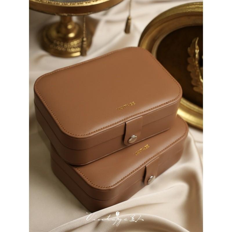 Highend Jewelry Storage Box With Double Layers For Earrings Rings Necklaces And Bracelets