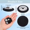 1 Box 20Pcs Black Velvet Buttons 0.91"(23Mm) Round Fabric Covered Velvet Cloth Tuxedo Button With Iron Shank For Sewing