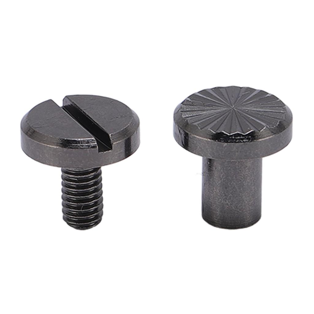 20 Set Rivet Zinc Alloy Back Slot Screw Stud Set for Belts Bags Shoes Clothing Leathercraft