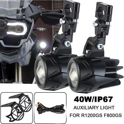 Dodatkowe światła do motocykla 40W 6000K Spot Driving światła przeciwmgielne do BMW F800GS F700GS F650 K1600 R1200GS