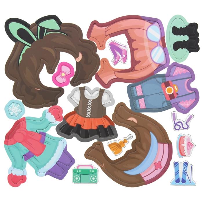 Magnetic Puzzle Book Dress Up Magnetic Puzzle Doll Clothes