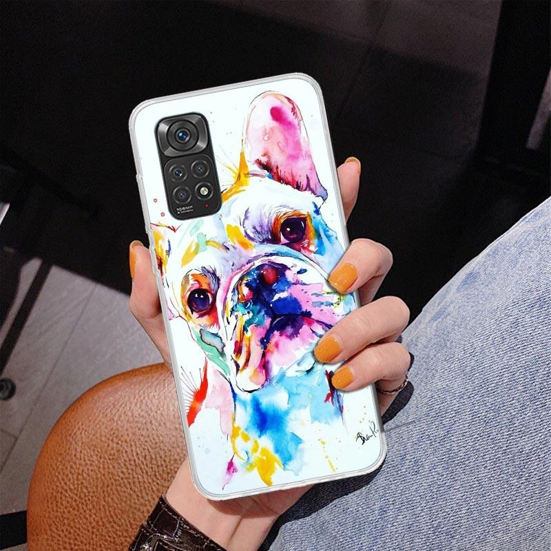 French Bulldog Dog Pug Phone Case For Xiaomi Redmi Note 15 14 13 12S 12 11 Pro Plus 14S 11S 11E 10 10S 11T 5G Personalized Cover