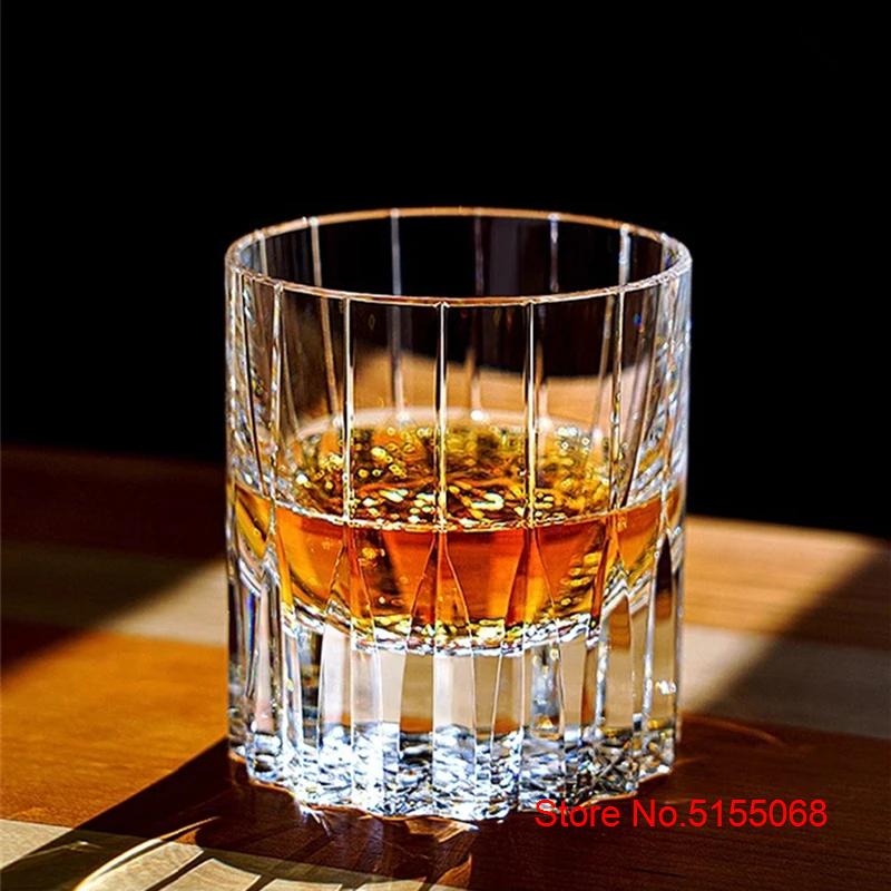Diamond Cut Asterism Hand Carving Crystal Old Fashioned Glass Thick Heavy Classics Whiskey Rocks Wine Cup Beer Tumbler Lowball