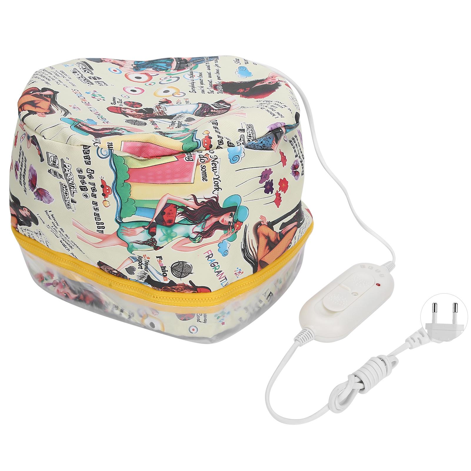 Крышка отпаривателя для волос, шляпа для обработки нагревательного масла, 3 шестерни, съемный питательный инструмент для ухода за волосами EU Plug 220V