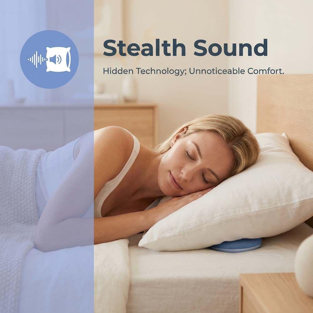 Mini Under Pillow Bluetooth Speaker Ultra-Thin White Noise Machine Sleeping Speaker  Sleeping Aid