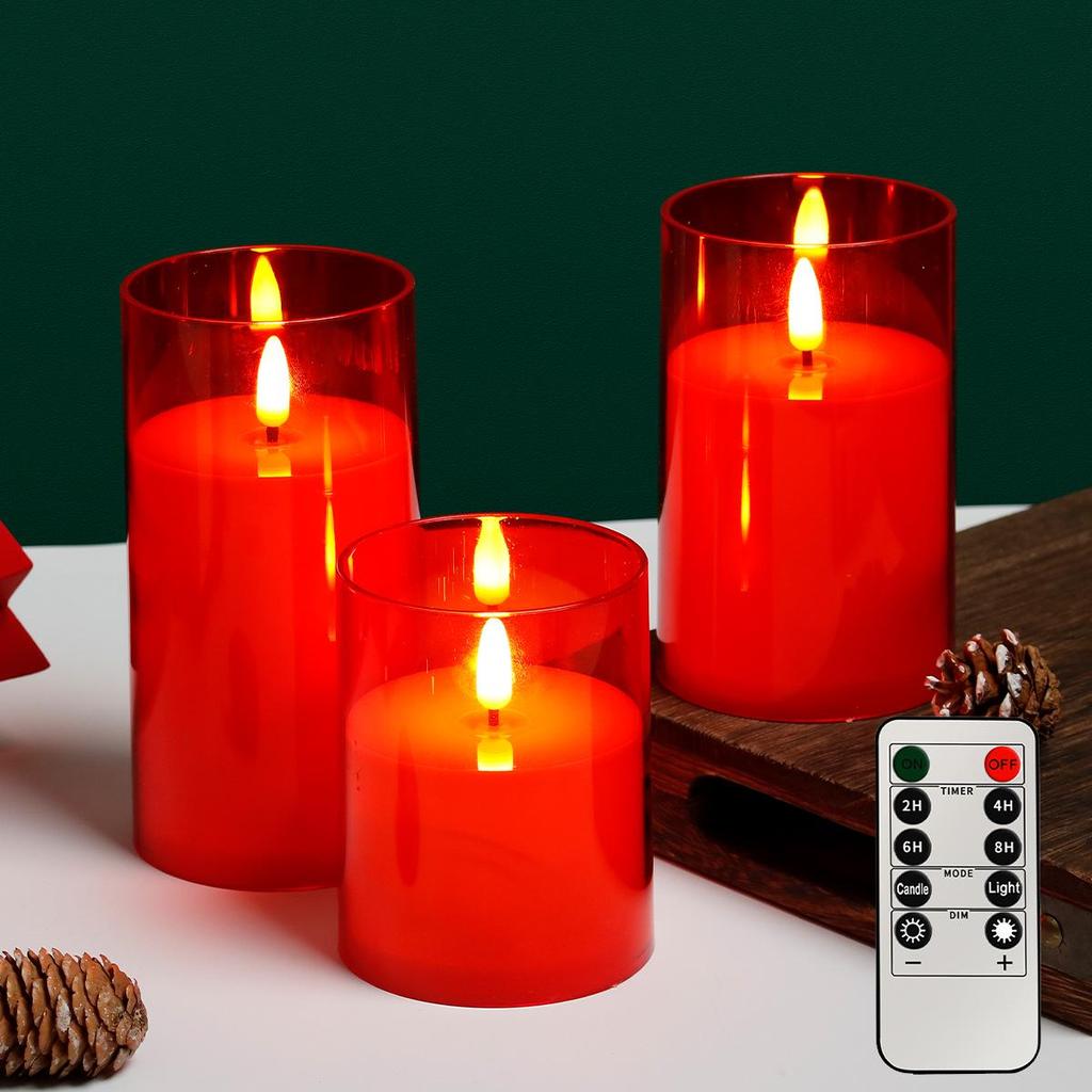 LED Acrylic Bullet Candle Lights: Realistic Flame, Perfect for Weddings & Romantic Bar Décor