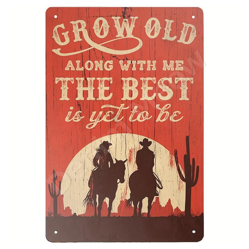 West Cowboy Tin Sign, I'm Your Huckleberry Vintage Metal Sign, Wall Art Poster, Dominic Sign for Bar, Garage, Cafe, Decor
