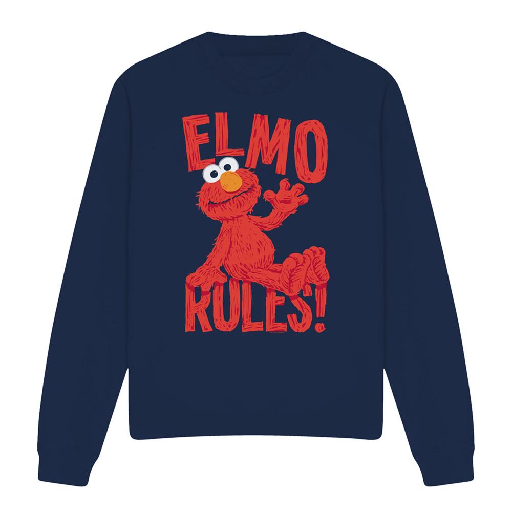 Sesame Street Unisex Adult Rules Elmo Sweatshirt