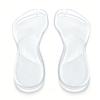 4pcs Flip Flop Insoles Self Adhesive Arch Support Cushion Insert for Thong Sandals Slippers Insoles Transparent