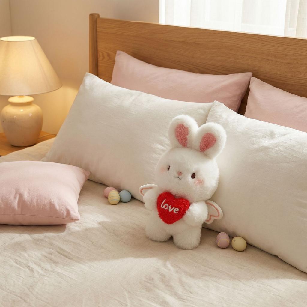 Easter Hug-the-Heart Bunny Plush Toy