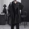 Men's Hooded Quilted Wool Coat - Light Mature Style, Medium-Long, Autumn/Winter