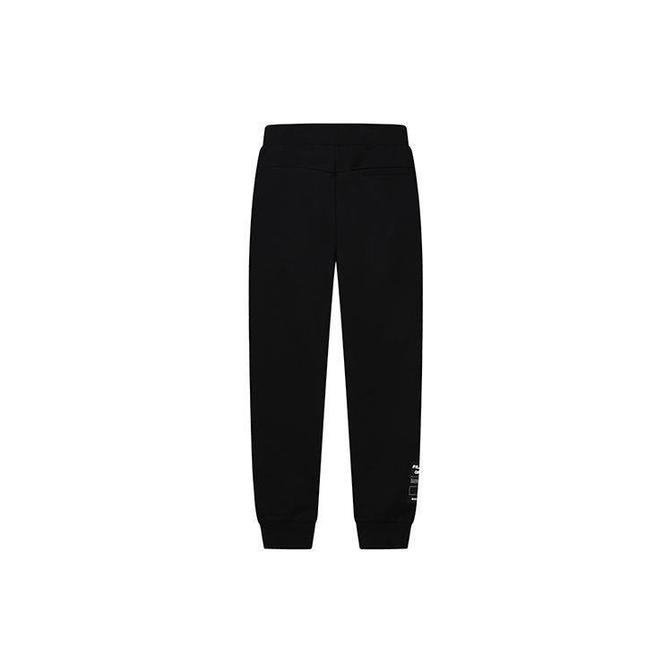 FILA Solid Color Casual Fashion Knitted Sports Pants Men bottoms Black F11M229604FBK