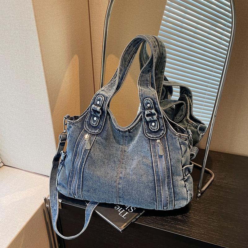 Denim Bag Shoulder Bag Large Capacity Women's Tote Bag Crossbody Bag