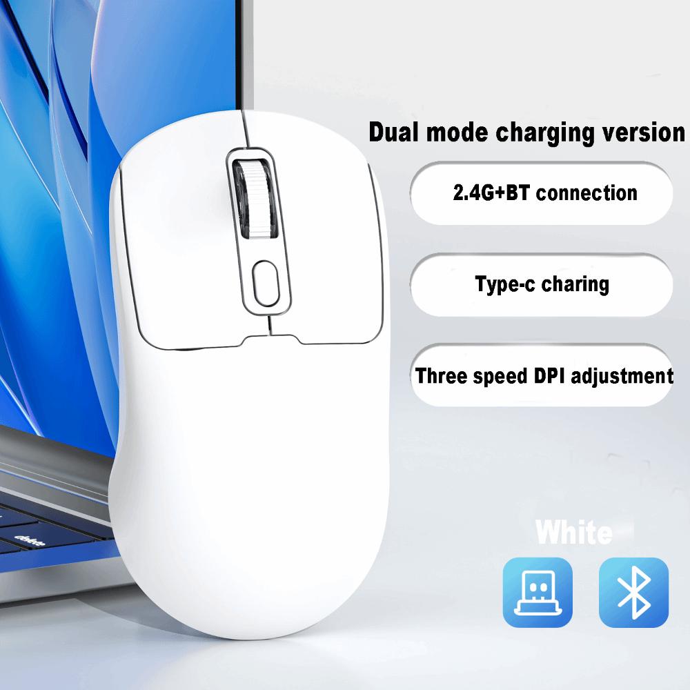 Dual-Mode Laptop Wireless Mouse Portable Ergonomic Mouse Gamer Mouse 2.4G Cordless Mouse  PC
