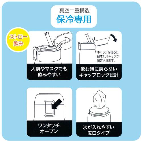 Skater Tama & Friends 350ml Stainless Steel Water Bottle with One-Touch Opening, Double-Sided Vacuum Insulation, Direct Drinking, and One-Touch Openin