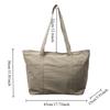Large Capacity Solid Color Tote Bag New Casual Lightweight Nylon Shoulder Bag Versatile Canvas Bag Simple Women Handbag