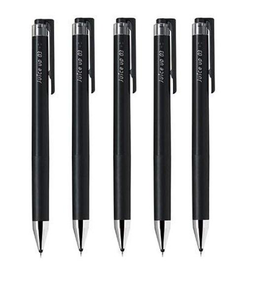 

Pilot Gel Ink Ballpoint Juice Black Set Knock-Style Pen, Up, Ink, 5-Piece (0.4)